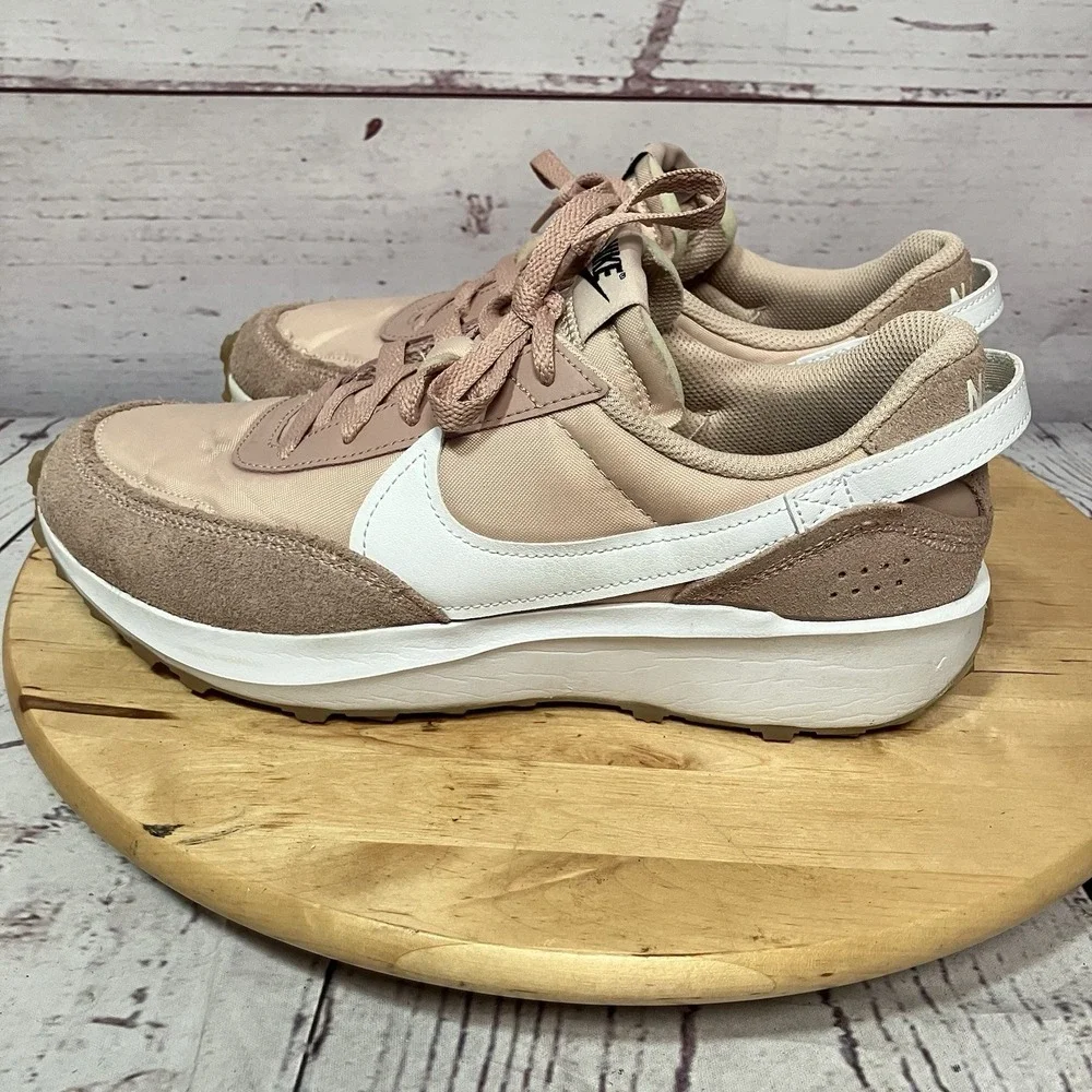 Nike Blush Pink Retro Sneakers Women's Size US 10 EU 42 Suede Nylon Trainers - Picture 4 of 9